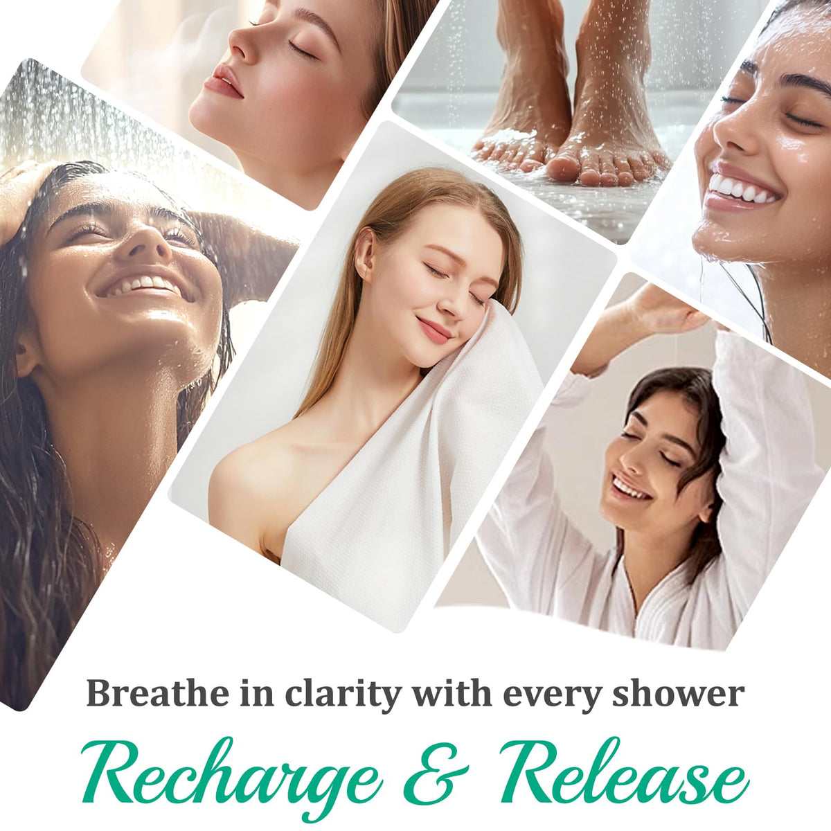Maybeluck shower steamer pack next to a bathrobe