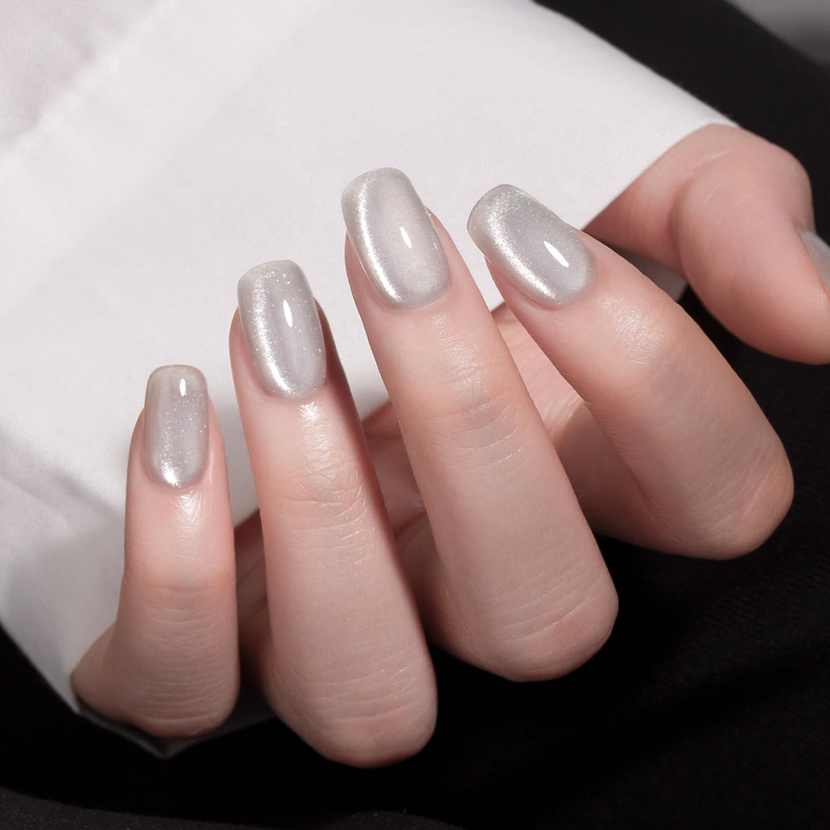 MAYCHAO 15ML Clear Silver Cat Eye Gel Nail Polish bottle