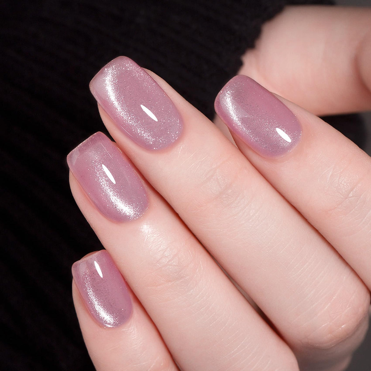 MAYCHAO Cat Eye Gel Nail Polish 15ML purple with base and top coat