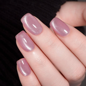 MAYCHAO Cat Eye Gel Nail Polish 15ML purple with base and top coat