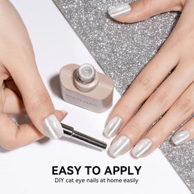 MAYCHAO Cat Eye Gel Nail Polish swatch on nail