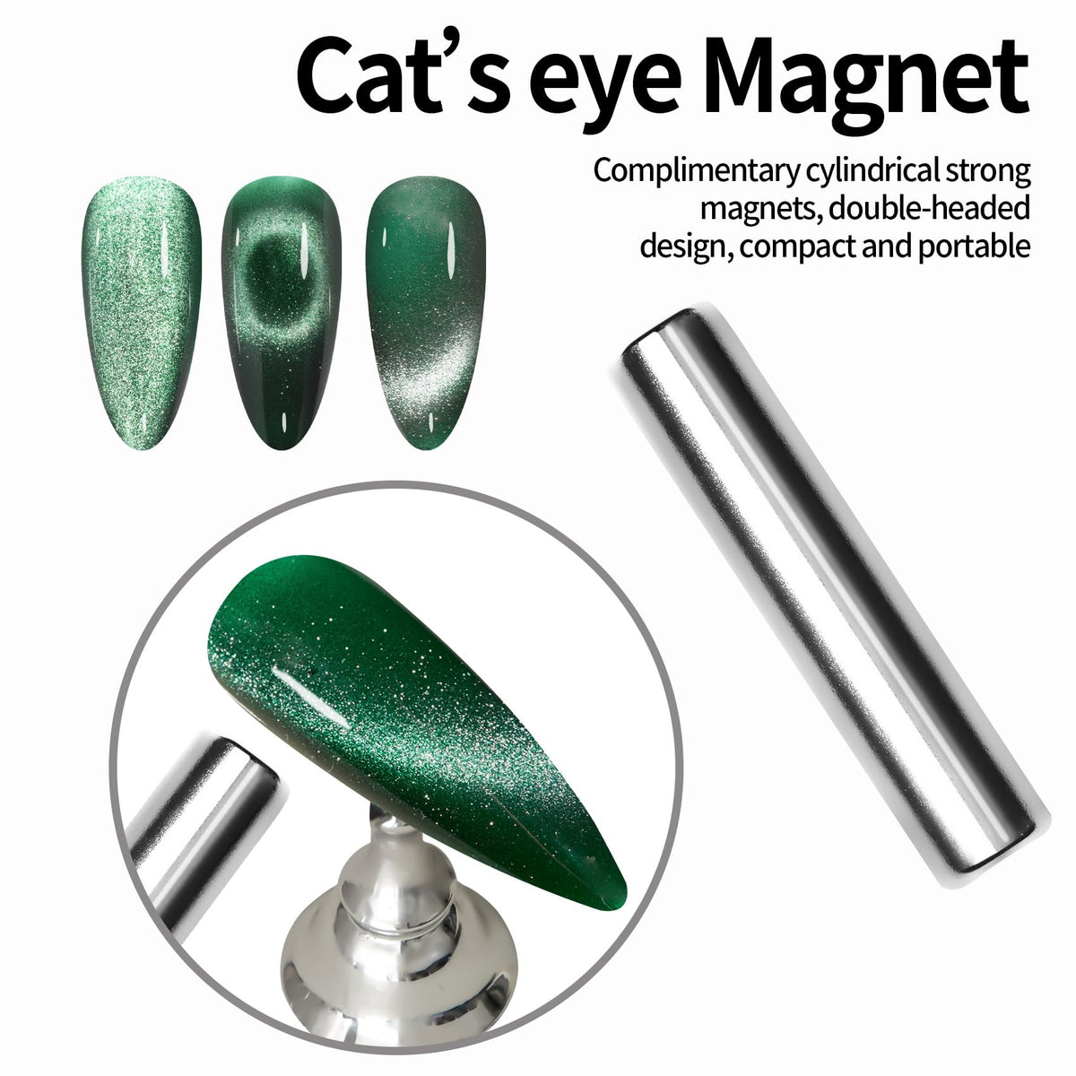 MAYCHAO Cat Eye Gel Nail Polish swatch on nail