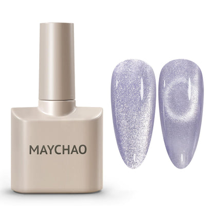 MAYCHAO Cat Eye Gel Nail Polish Violet 15ml front view