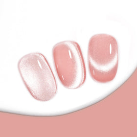 MAYCHAO Pink Cat Eye Gel Nail Polish 15ML on a manicure table
