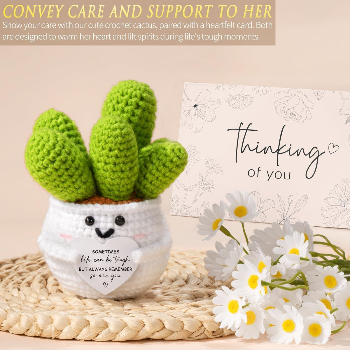 MAYICIVO insulated tumbler with handle and uplifting message