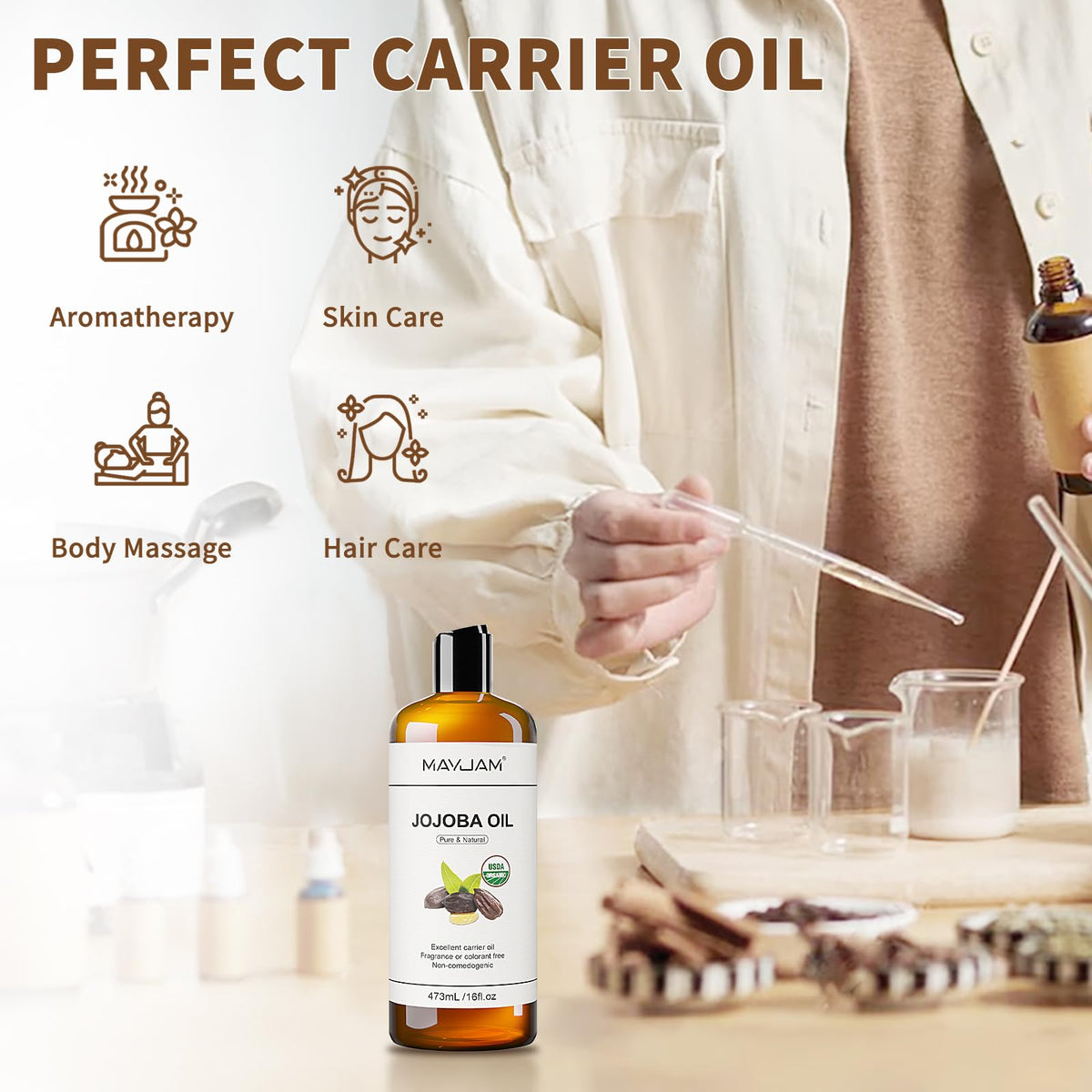 MAYJAM Jojoba Oil for nail care
