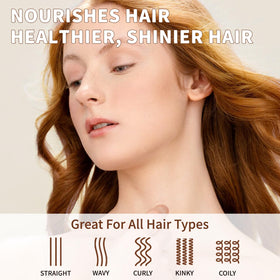 MAYJAM Organic Castor Oil application on hair