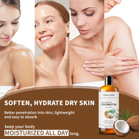 MAYJAM Organic Fractionated Coconut Oil 473ml in a skincare routine