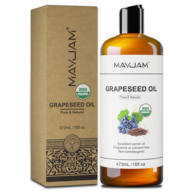 MAYJAM Organic Grapeseed Oil packaging details