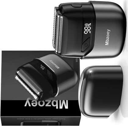Mbzoey Electric Foil Shaver in starry black with LED display