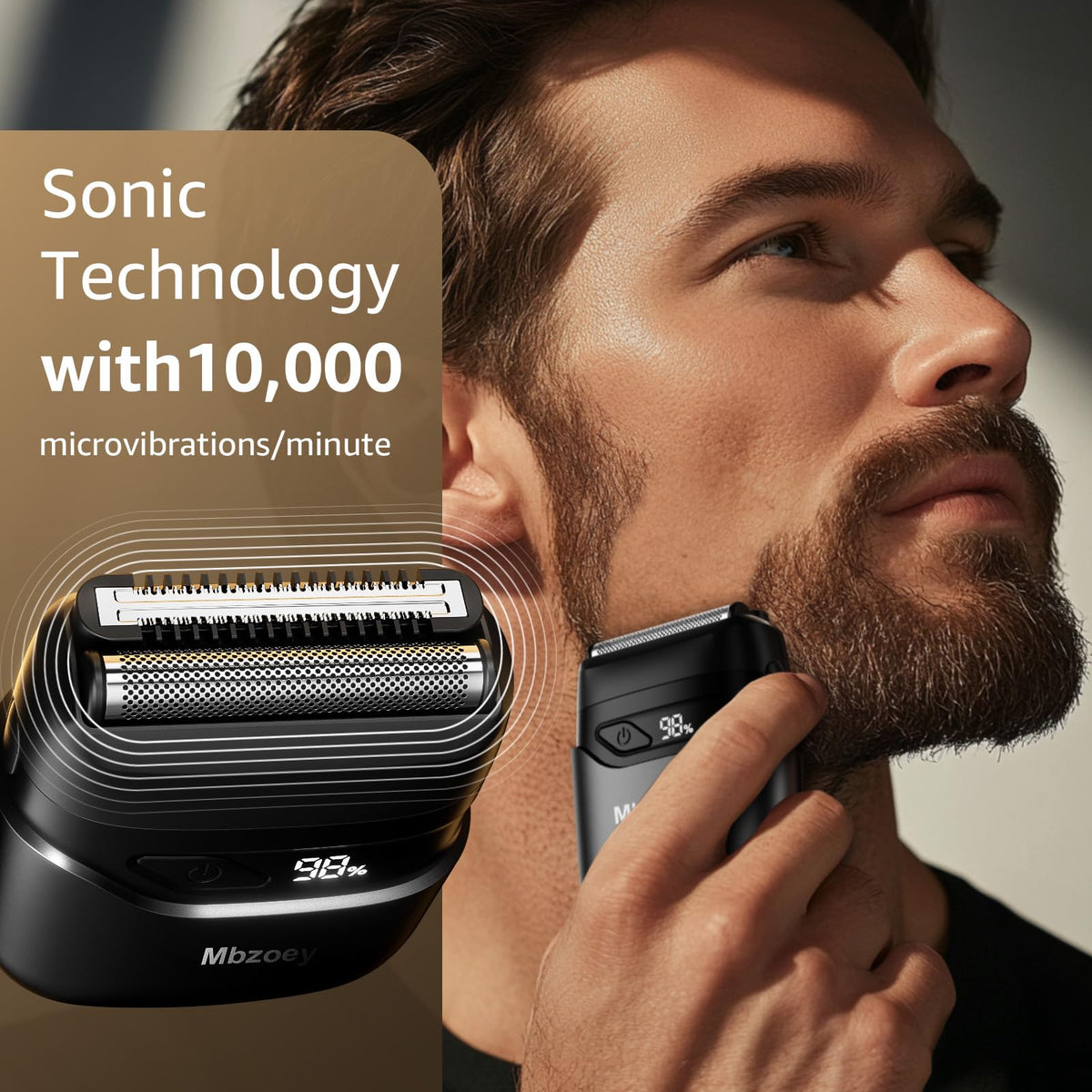 Mbzoey Electric Foil Shaver with LED battery display