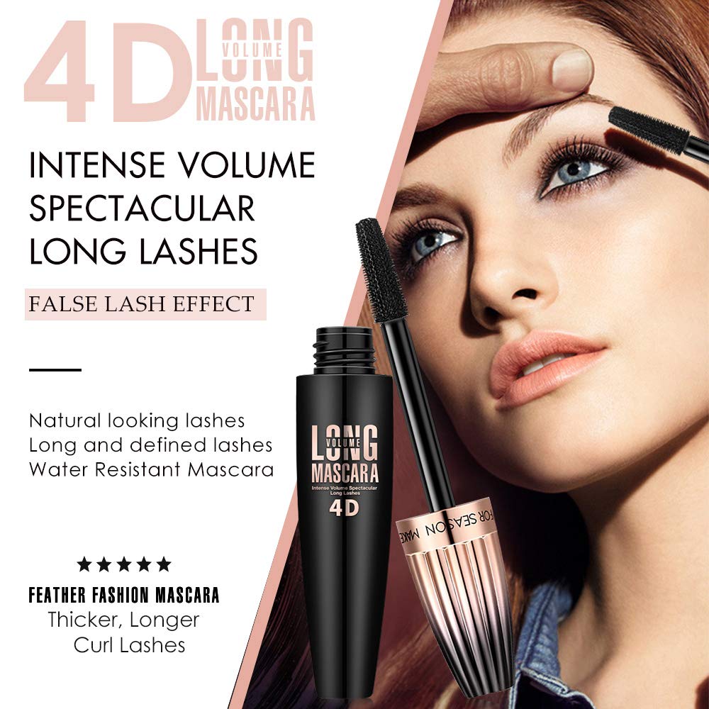 Mcukv 4D Silk Fiber Lash Mascara packaging side view