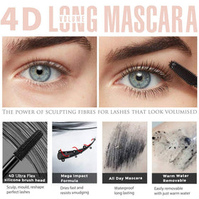 Mcukv 4D Silk Fiber Lash Mascara two-pack display
