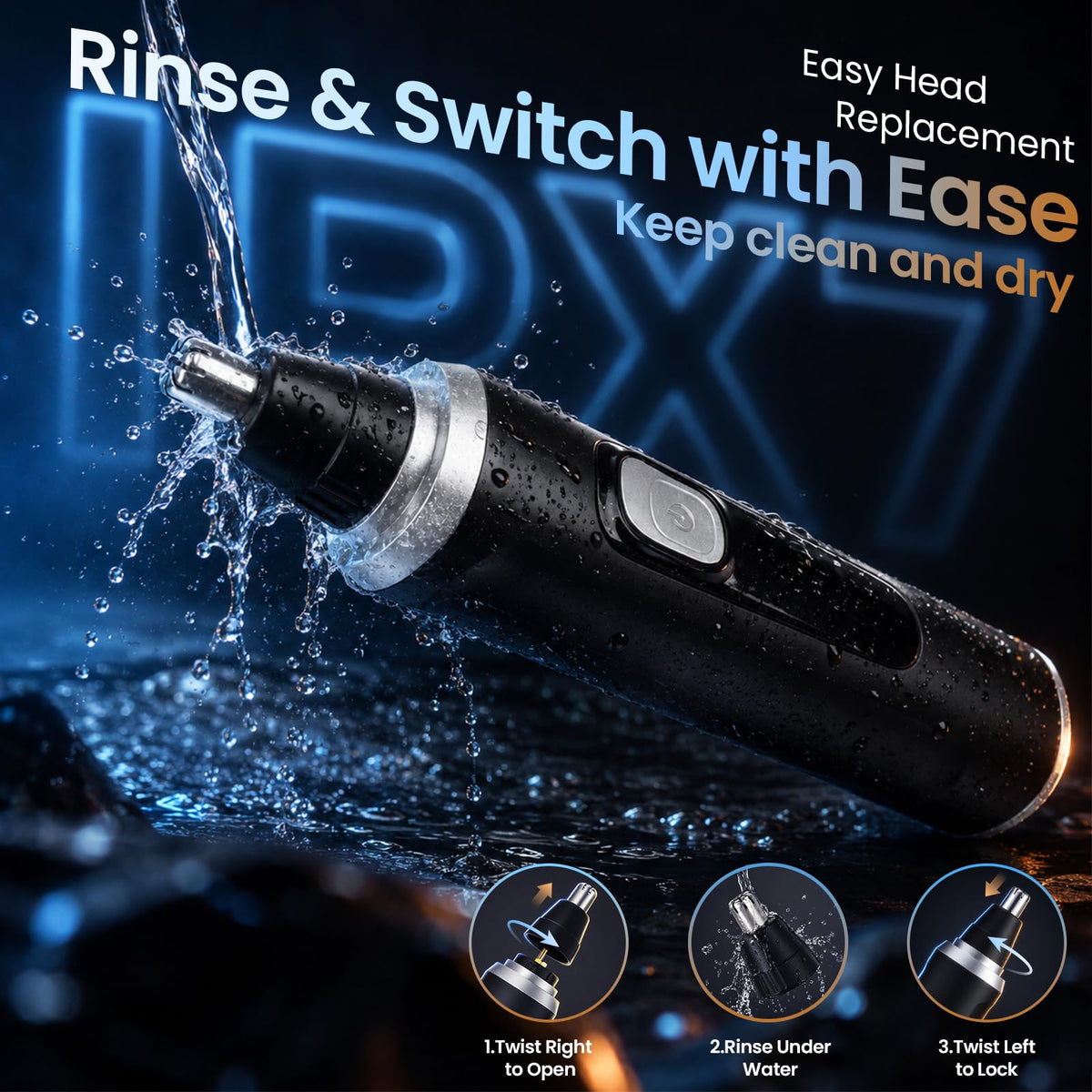 MDMSXXDD Ear and Nose Hair Trimmer user-friendly design for men and women
