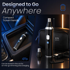 MDMSXXDD Ear and Nose Hair Trimmer with waterproof feature