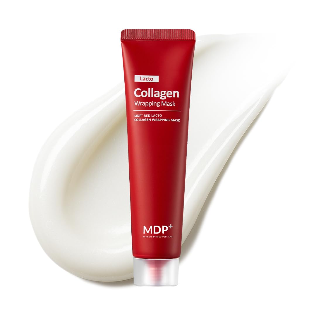 MDP Red Lacto Collagen Wrapping Mask front view with packaging
