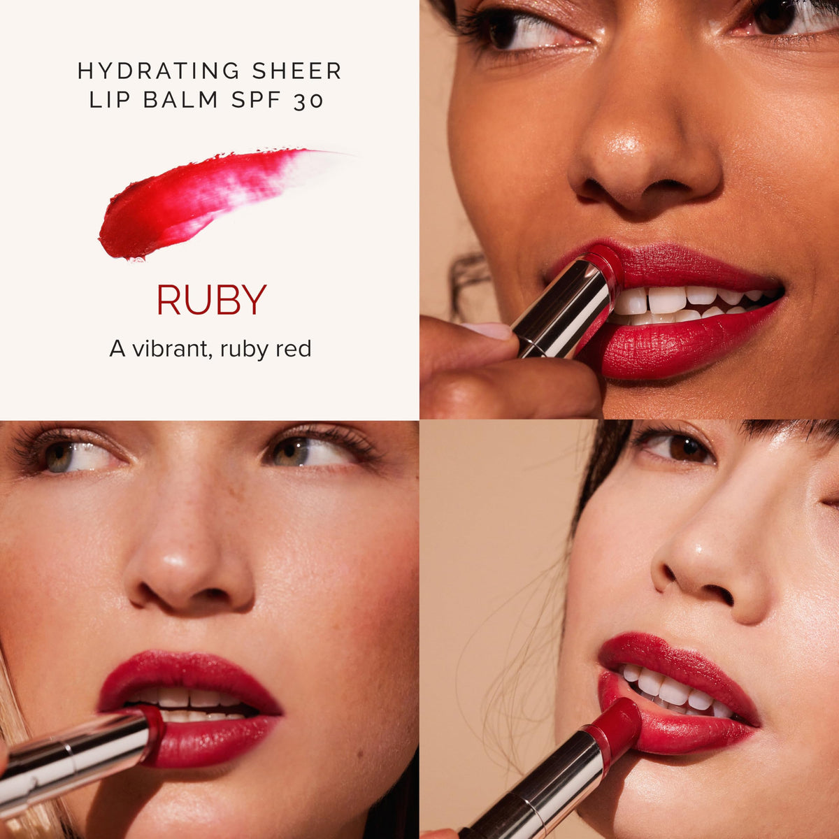 MDSolarSciences Hydrating Sheer Lip Balm SPF 30 Ruby close-up