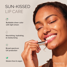 MDSolarSciences Hydrating Sheer Lip Balm SPF 30 Shimmer texture close-up