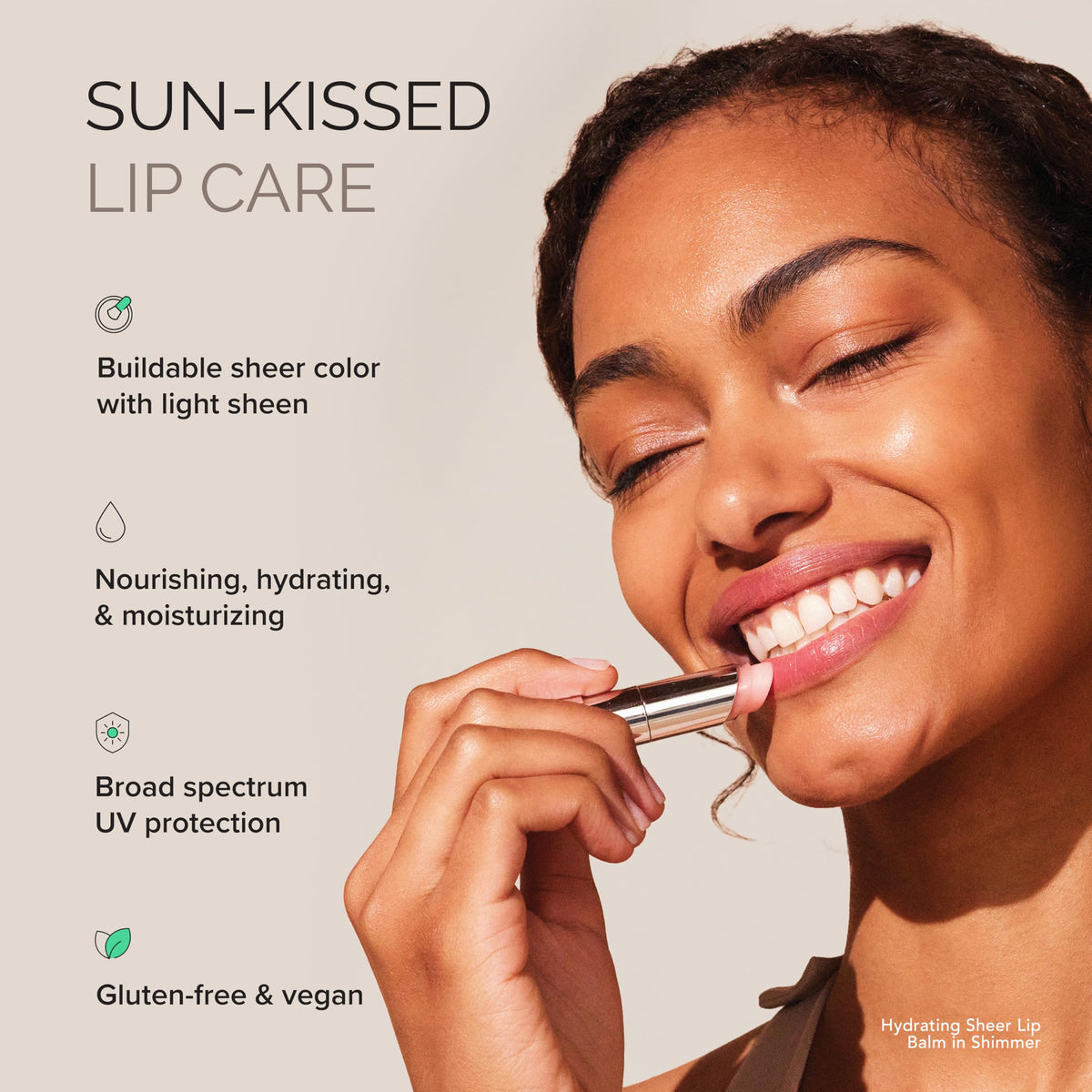 MDSolarSciences Tinted Lip Balm SPF 30 application on lips