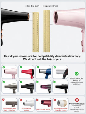meborll Hair Diffuser attachment fitting a hair dryer nozzle