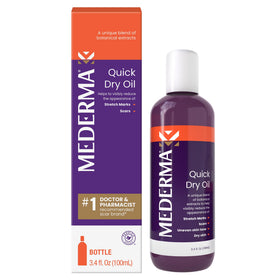 Mederma Quick Dry Oil 100ml front view with natural botanical extracts
