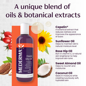 Mederma Quick Dry Oil 100ml packaging details