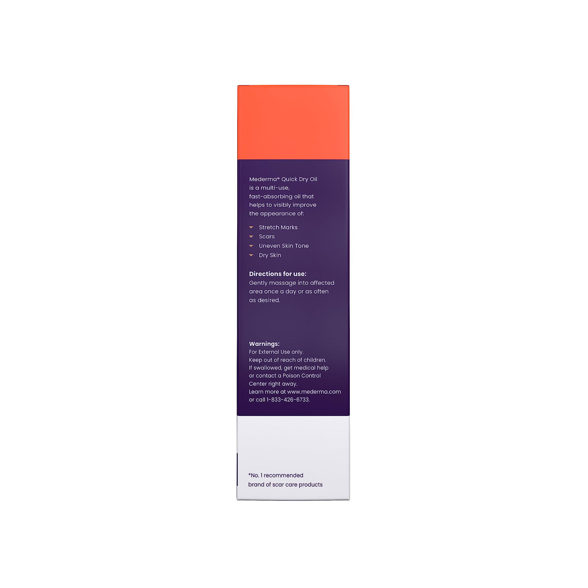 Mederma Quick Dry Oil 100ml with a dropper for application