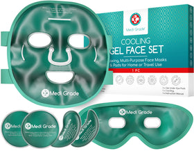 Medi Grade Face Ice Pack and Cooling Eye Mask Set front view