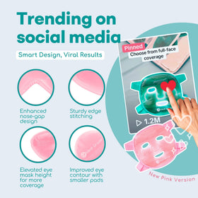 Medi Grade Gel Under-Eye Cooling Pads in a cool bag