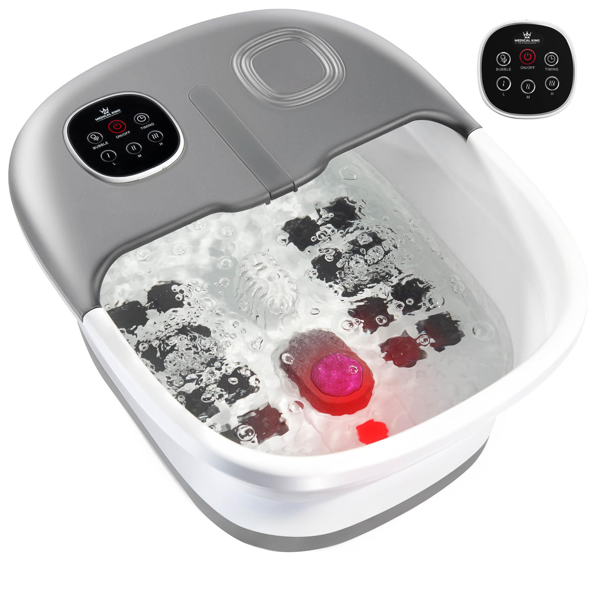 Medical King Foot Spa front view with remote control