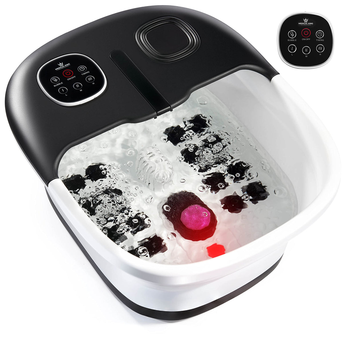 Medical King Foot Spa front view with remote control
