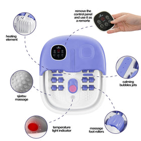 Medical King Foot Spa showing bubble jets in action