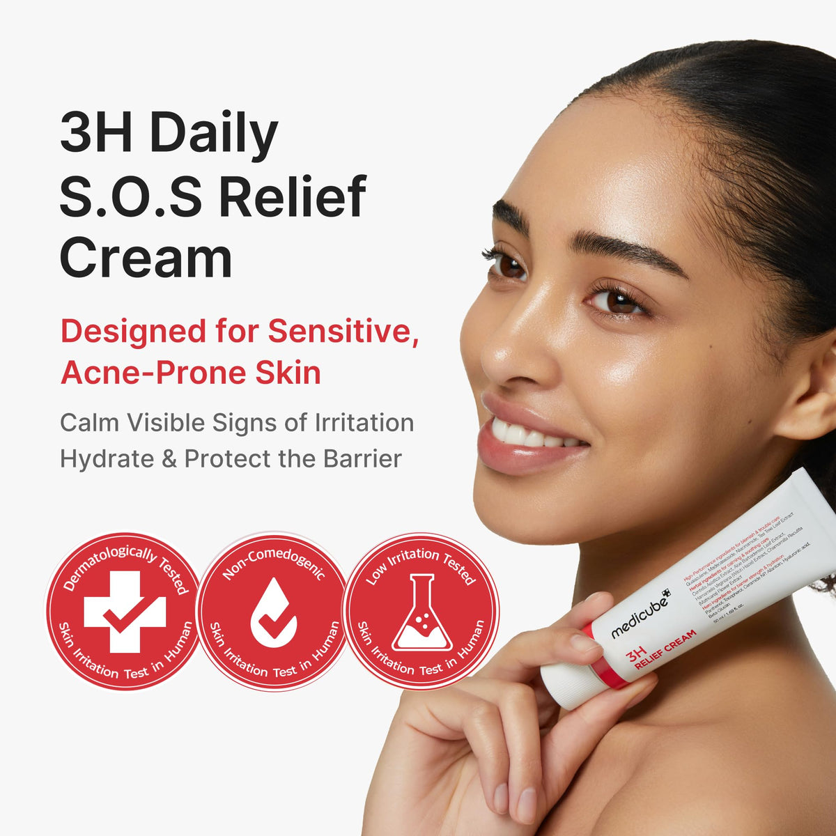 medicube 3H Daily Relief Cream 68g packaging