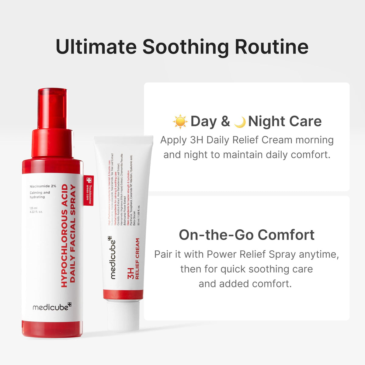 medicube 3H Daily Relief Cream 68g side view