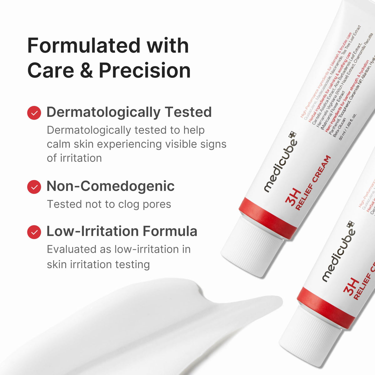 medicube 3H Daily Relief Cream in bathroom setting