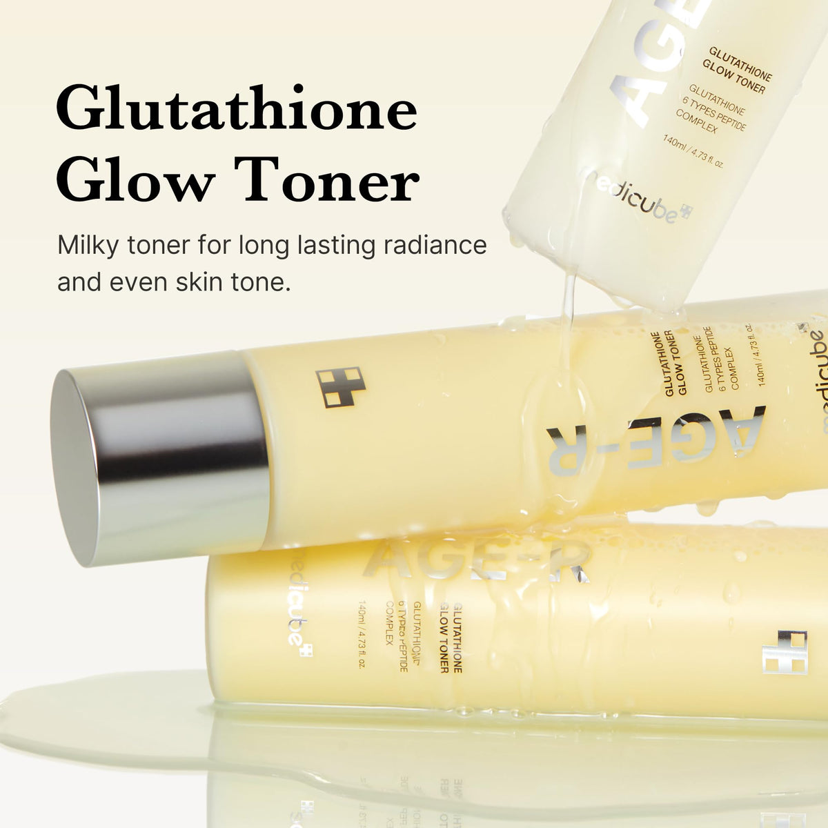 medicube Age-R Glutathione Glow Milky Toner back view