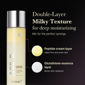 medicube Age-R Glutathione Glow Milky Toner side view