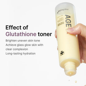 medicube Age-R Glutathione Glow Milky Toner with product details