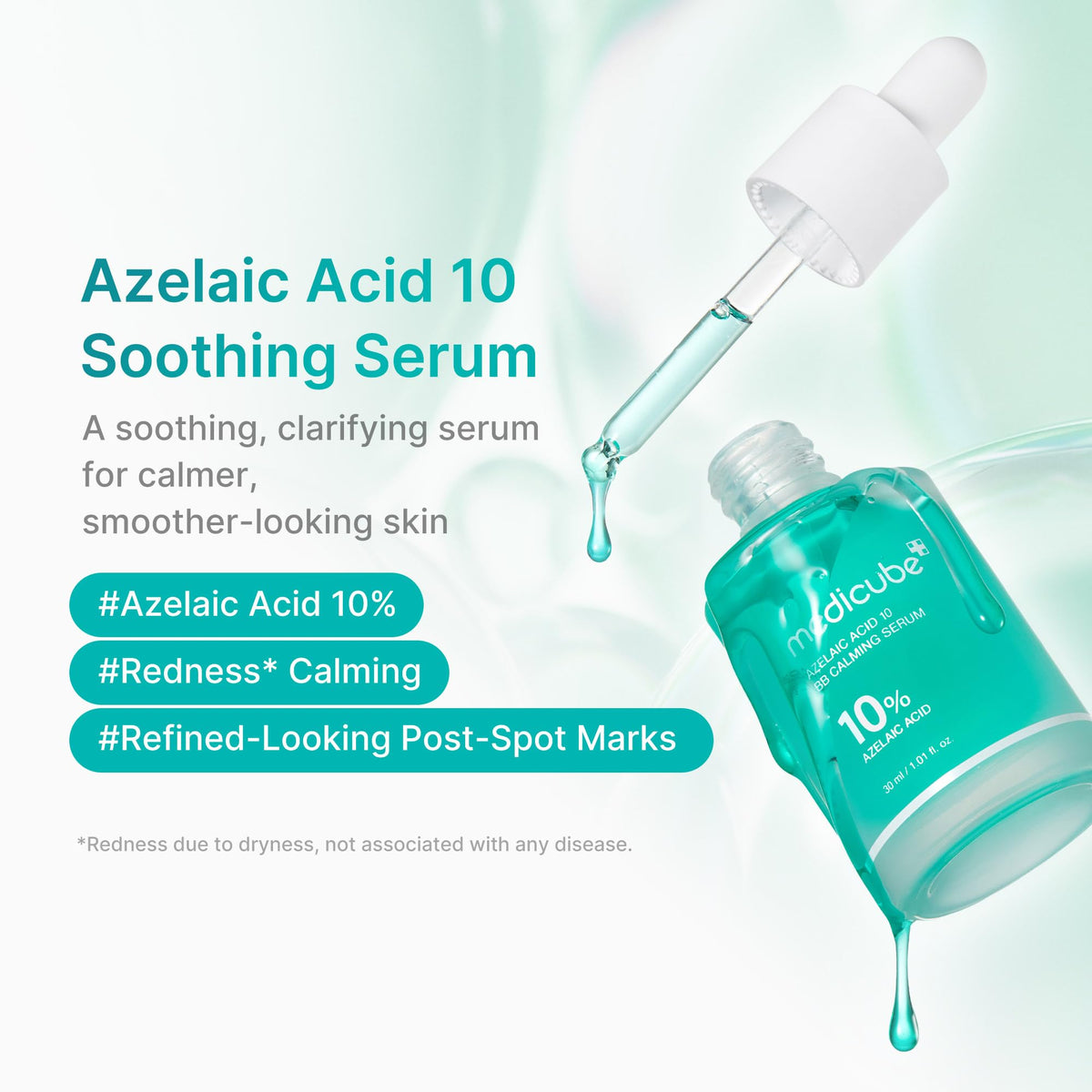 medicube Azelaic Acid 10 Soothing Serum texture on skin