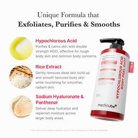 medicube Body Peel Shot application on skin