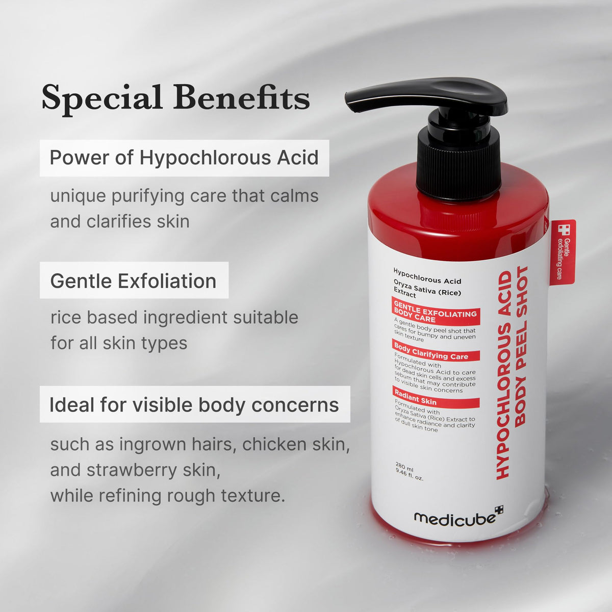 medicube Body Peel Shot ingredients list