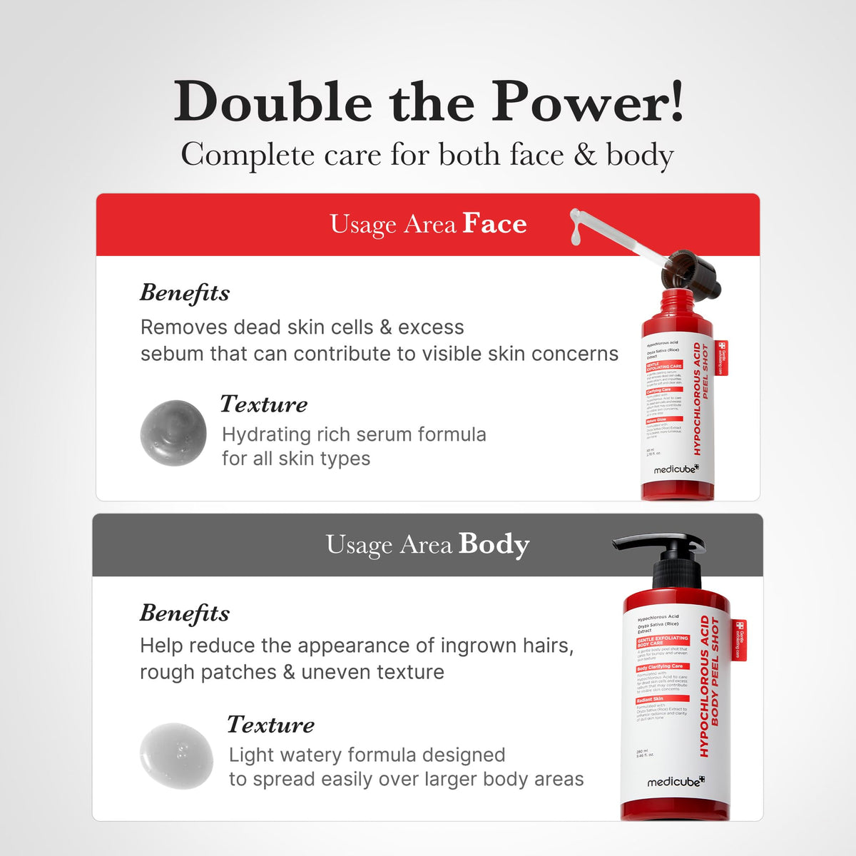 medicube Body Peel Shot lifestyle scene