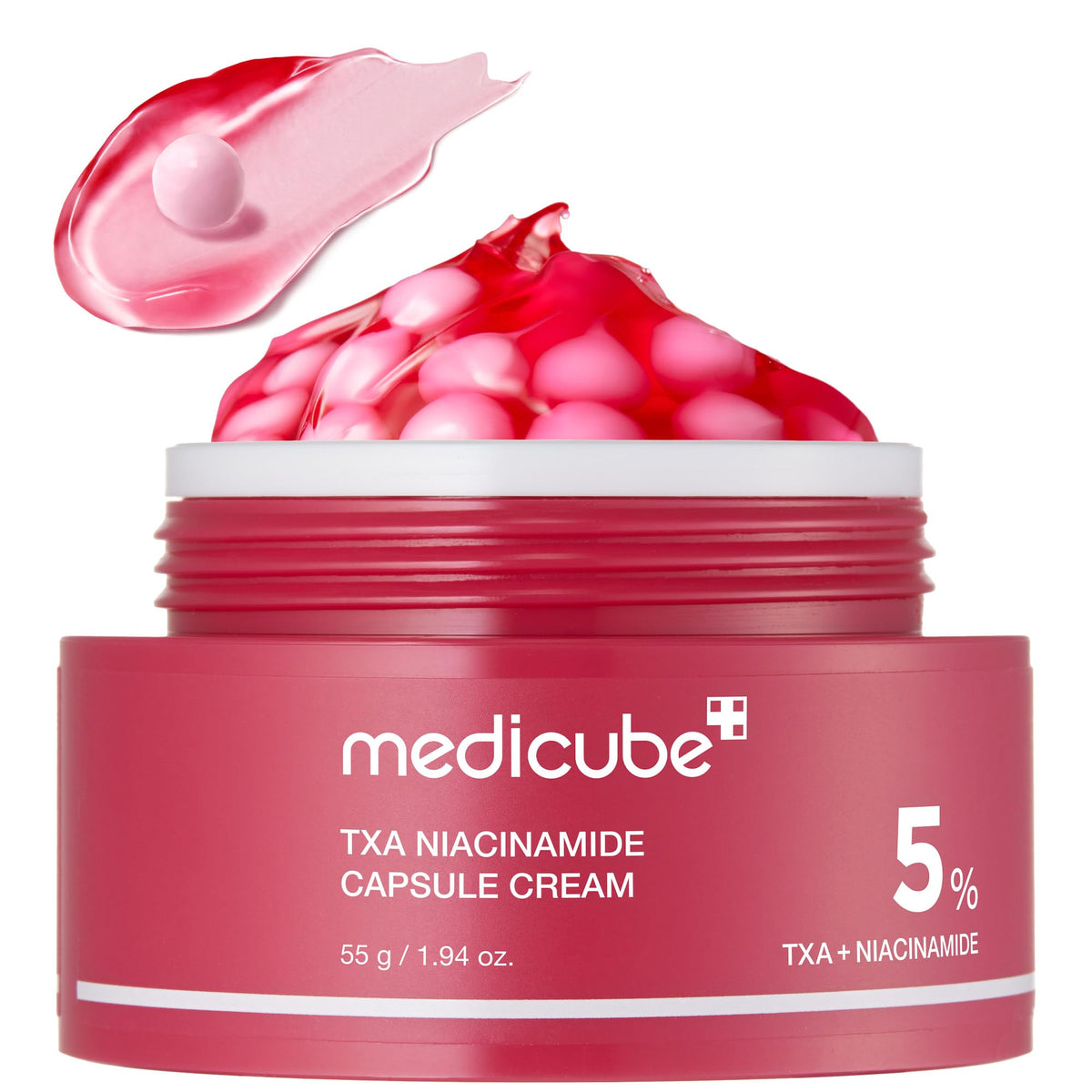 medicube Capsule Cream front view with TXA Red Capsule