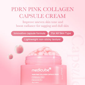 medicube Capsule Cream pink capsule close-up