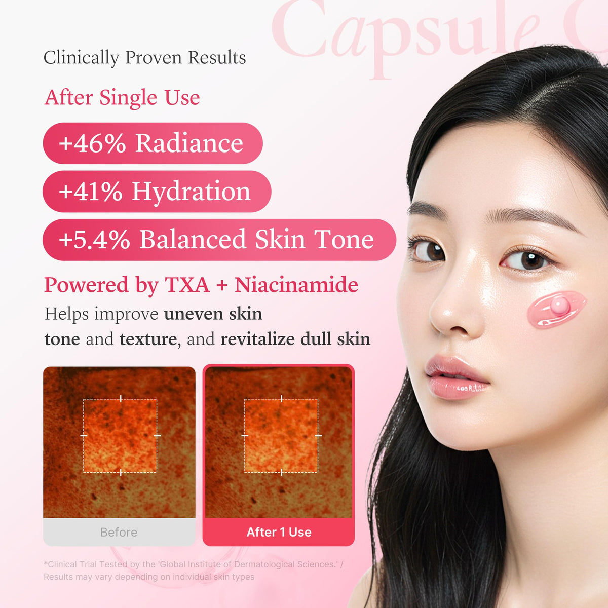 medicube Capsule Cream with ingredients list