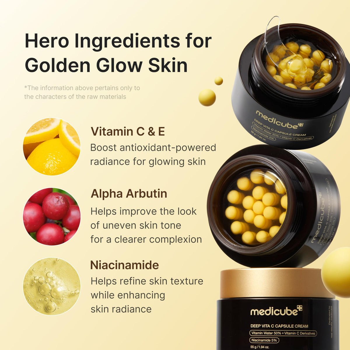 medicube Capsule Cream with liposome capsules close-up