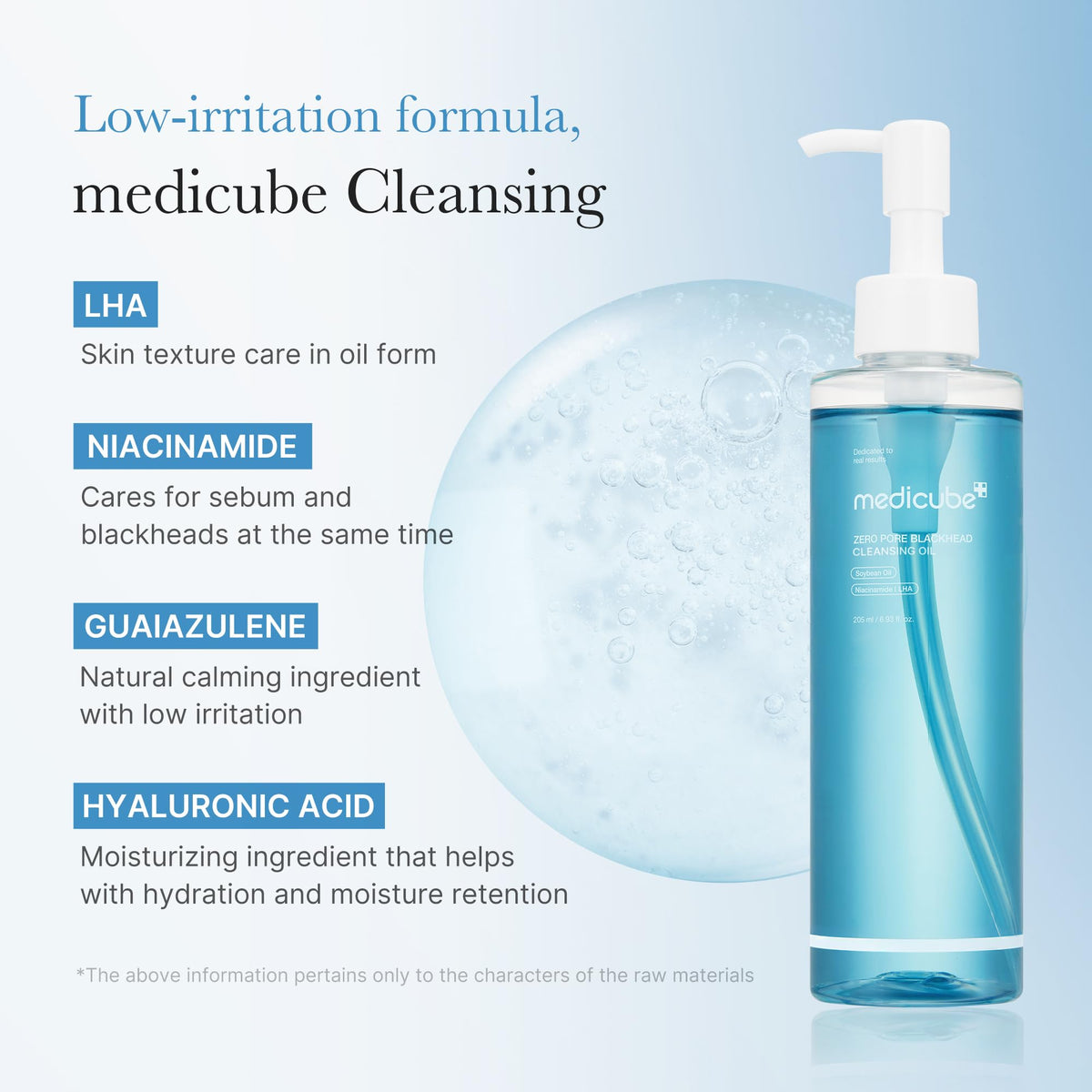 medicube Cleansing Oil Zero Pore Blackhead application on skin
