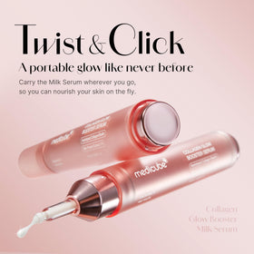 medicube Collagen Glow support Serum side view showing packaging details