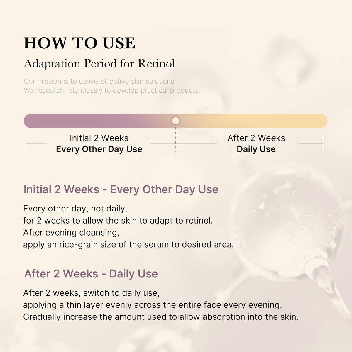 medicube Deep Reviving Bakuchiol Retinol Facial Serum application on skin