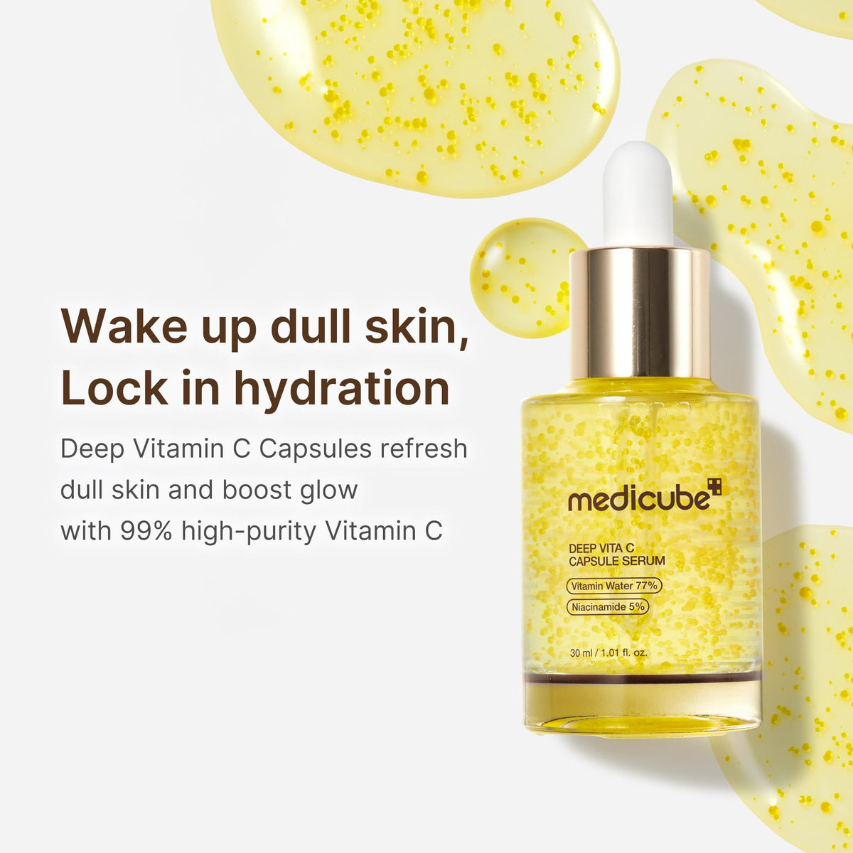 medicube Deep Vitamin C Capsule Serum in lifestyle setting